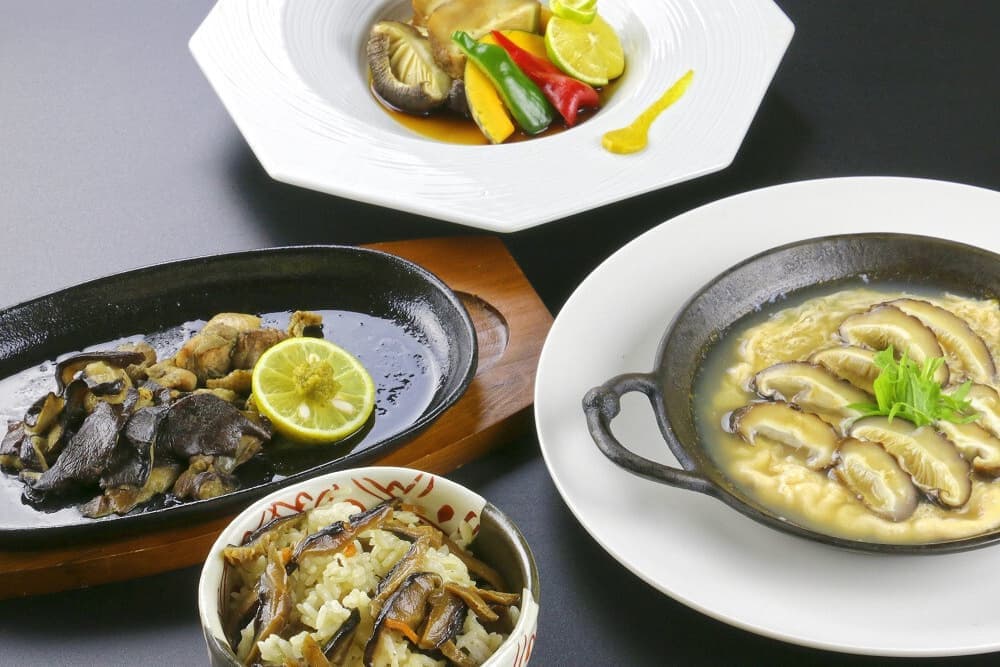 本吉の椎茸料理